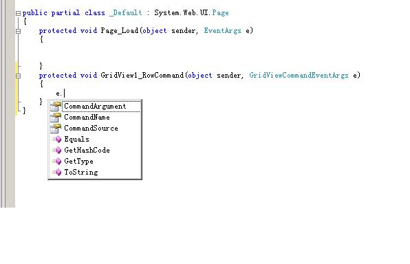 在GridView中LinkButton的属性的应用（如何不用选中就删除这一行）